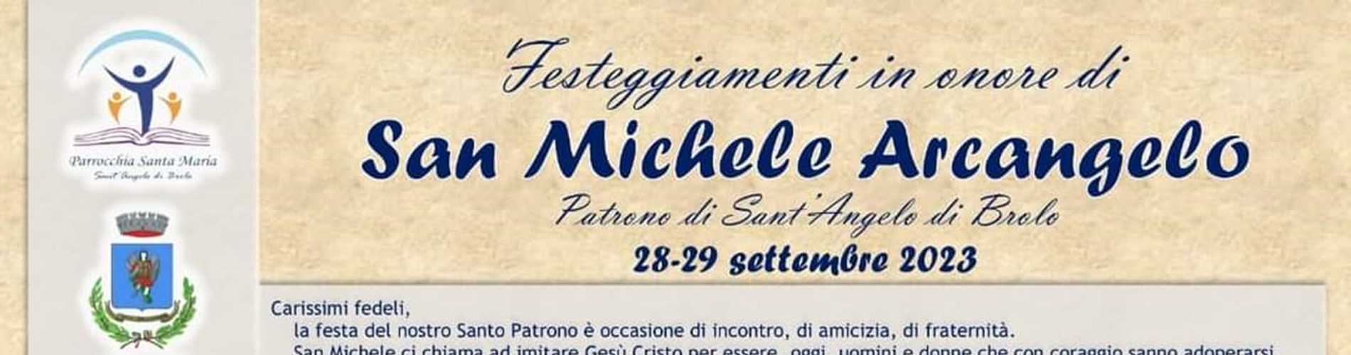 Festeggiamenti in onore di San Michele Arcangelo 2023