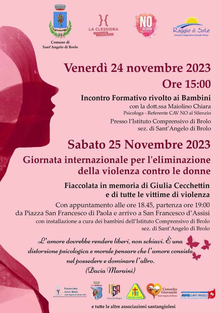 Annulata - Fiacolata in memoria di Giulia Cecchettin e di tutte le vittime di violenza - Sabato 25 novembre 2023