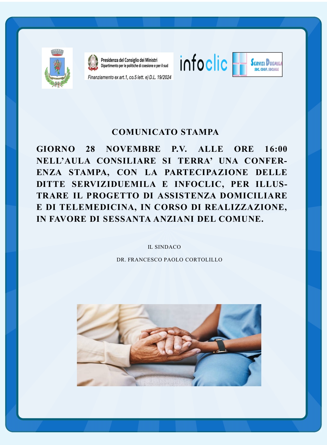 Conferenza stampa giorno 28 novembre 2024