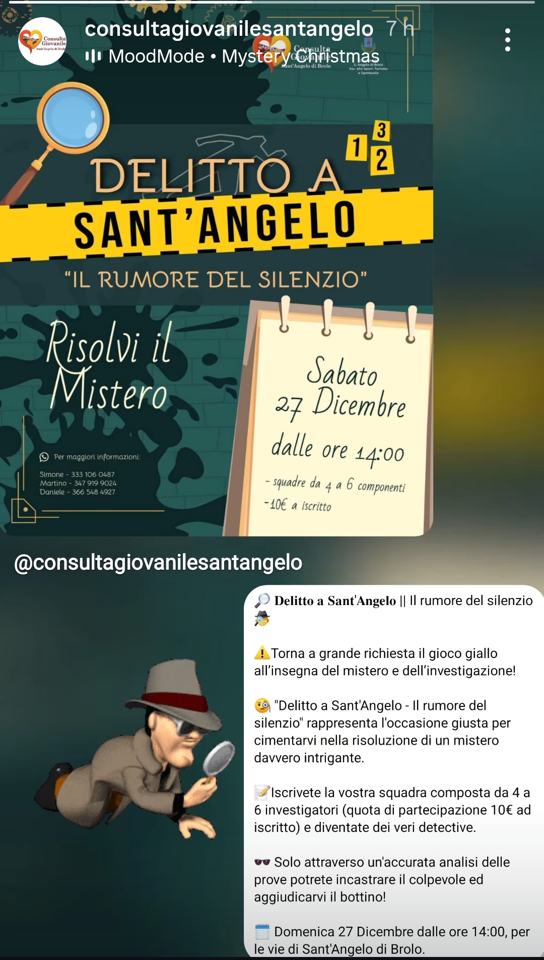 Sabato 27 dicembre