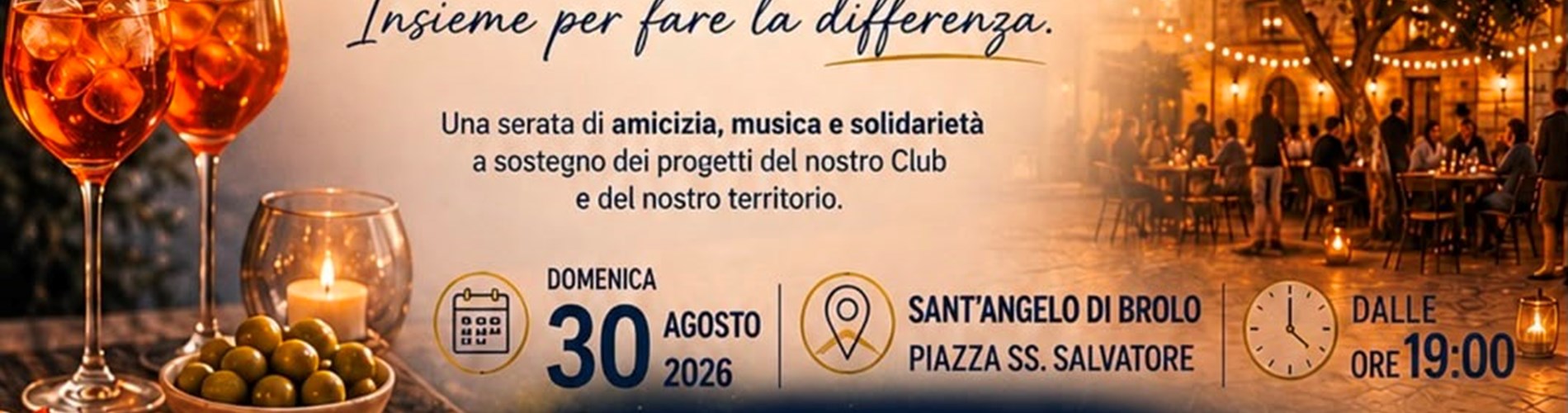 Aperitivo solidale