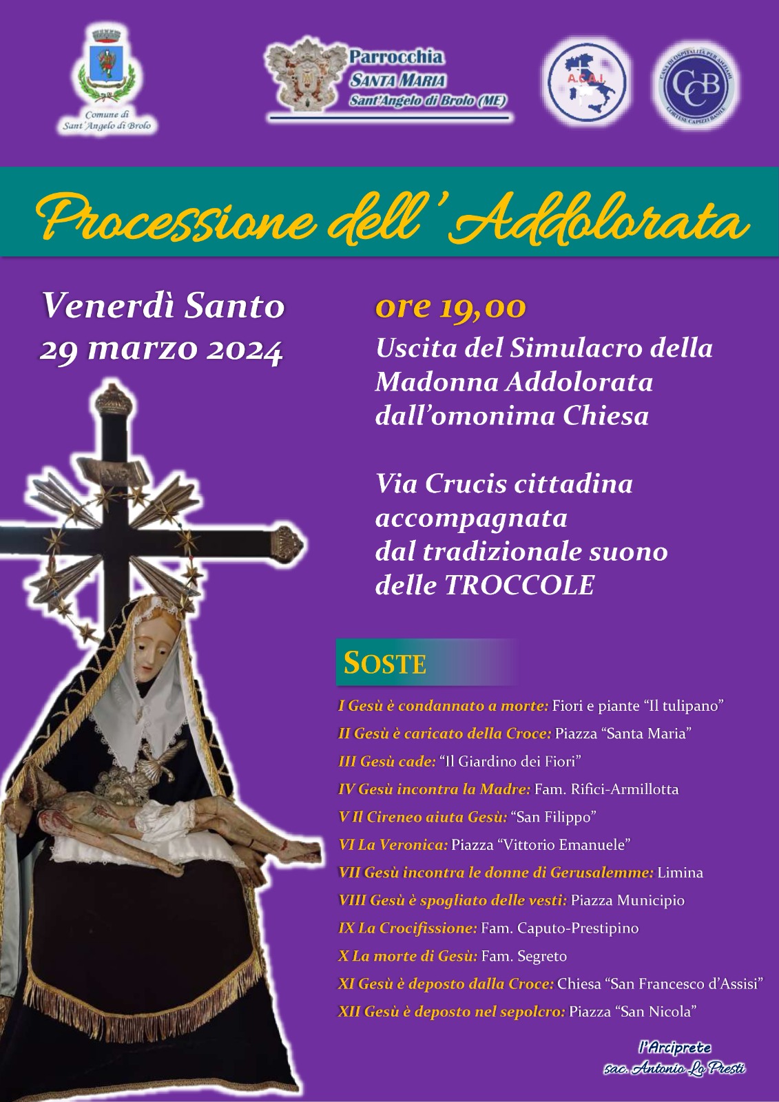 Avviso religioso: 29 marzo 2024 - Venerdì Santo